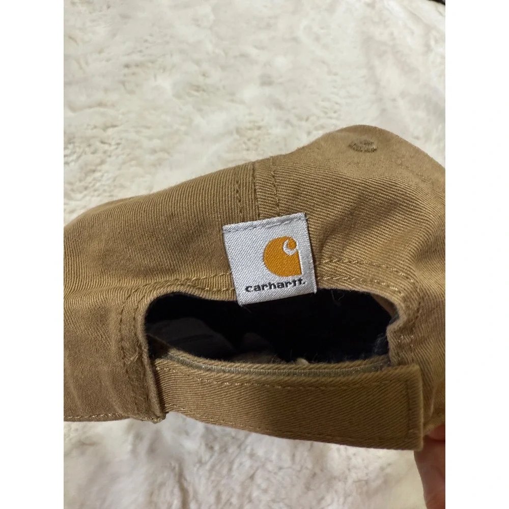Carhartt Baseball Cap Brown Canvas Embroidered Dad Hat Workwear Utility Gorpcore